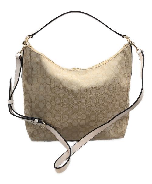COACH（コーチ）COACH (コーチ) 2WAYショルダーバッグ ベージュの古着・服飾アイテム