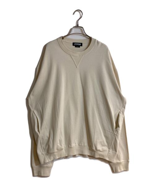 fitfor（フィットフォー）FITFOR (フィットフォー) 601 SWEAT CREWNECK/スウェットクルーネック ベージュ サイズ:M 未使用品の古着・服飾アイテム