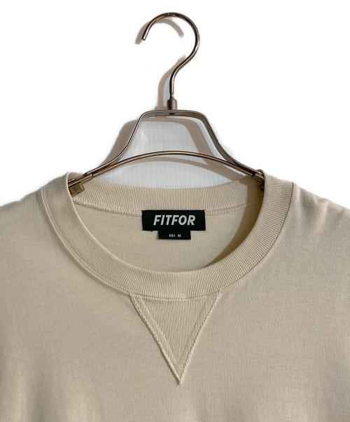 fitfor（フィットフォー）FITFOR (フィットフォー) 601 SWEAT CREWNECK/スウェットクルーネック ベージュ サイズ:M 未使用品の古着・服飾アイテム