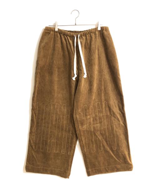 kenneth field（ケネスフィールド）kenneth field (ケネスフィールド) コーデュロイワイドパンツ ブラウン サイズ:Ｌの古着・服飾アイテム