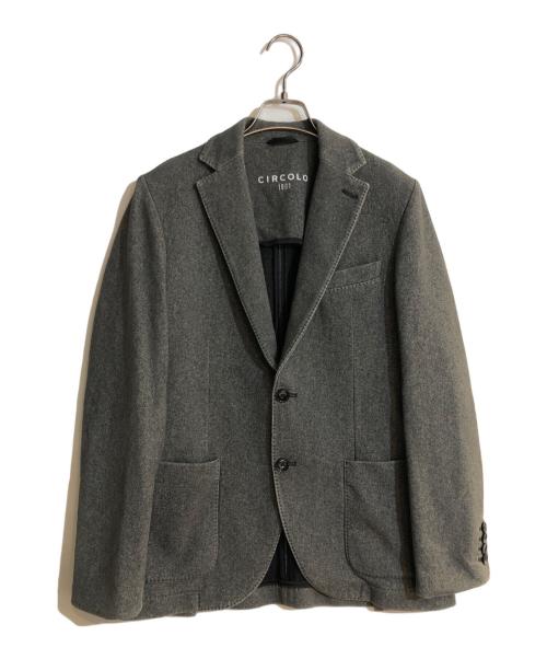 CIRCOLO 1901（チルコロ1901）CIRCOLO 1901 (チルコロ1901) フランネル シングル ジャケット グレー サイズ:48の古着・服飾アイテム
