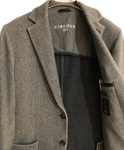 CIRCOLO 1901（チルコロ1901）CIRCOLO 1901 (チルコロ1901) フランネル シングル ジャケット グレー サイズ:48の古着・服飾アイテム