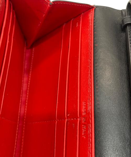 Christian Louboutin（クリスチャン・ルブタン）Christian Louboutin (クリスチャン・ルブタン) マカロンスタッズウォレット ブラックの古着・服飾アイテム