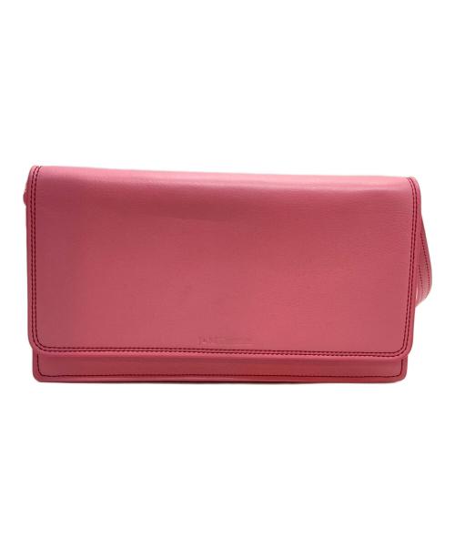 J&M DAVIDSON（ジェイ＆エム デヴィッドソン）J&M DAVIDSON (ジェイ＆エム デヴィッドソン) E/W CROSSBODY WALLET ピンクの古着・服飾アイテム