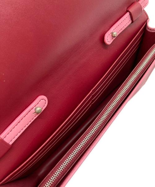 J&M DAVIDSON（ジェイ＆エム デヴィッドソン）J&M DAVIDSON (ジェイ＆エム デヴィッドソン) E/W CROSSBODY WALLET ピンクの古着・服飾アイテム