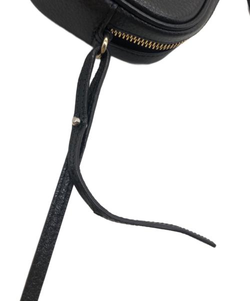 COACH（コーチ）COACH (コーチ) ブラック ホース アンド キャリッジ ペブルド レザー ベルト バッグ ブラックの古着・服飾アイテム