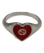 GUCCIグッチ）の古着「インターロッキングハートリング」｜シルバー