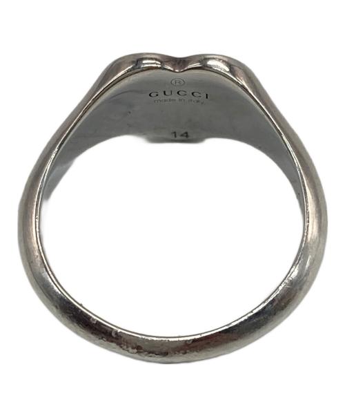 GUCCI（グッチ）GUCCI (グッチ) インターロッキングハートリング シルバー サイズ:14号の古着・服飾アイテム