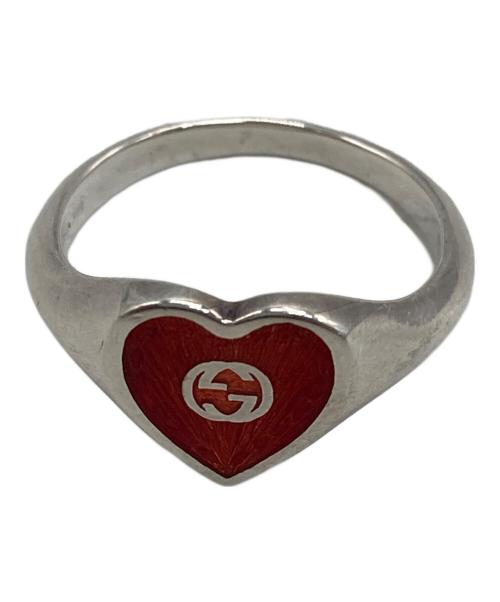 GUCCI（グッチ）GUCCI (グッチ) インターロッキングハートリング シルバー サイズ:14号の古着・服飾アイテム