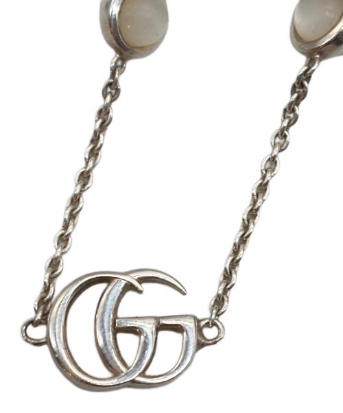 GUCCI（グッチ）GUCCI (グッチ) ダブルG マザー・オブ・パール ブレスレット シルバーの古着・服飾アイテム