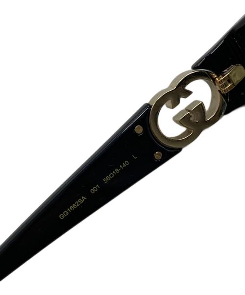 GUCCI（グッチ）GUCCI (グッチ) アジアンフィットサングラス ブラック サイズ:56□18の古着・服飾アイテム