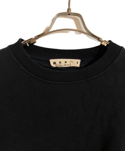 MARNI（マルニ）MARNI (マルニ) リブ切替クルーネックスウェット ネイビー サイズ:48の古着・服飾アイテム