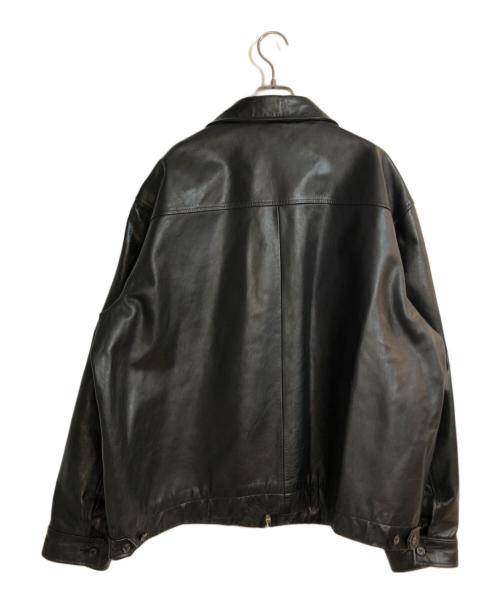 POLO RALPH LAUREN（ポロ・ラルフローレン）POLO RALPH LAUREN (ポロ・ラルフローレン) オールドレザージャケット ブラック サイズ:XXLの古着・服飾アイテム
