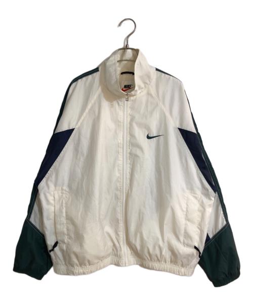 NIKE（ナイキ）NIKE (ナイキ) バックスウォッシュナイロンジャケット ホワイト サイズ:Ｌの古着・服飾アイテム