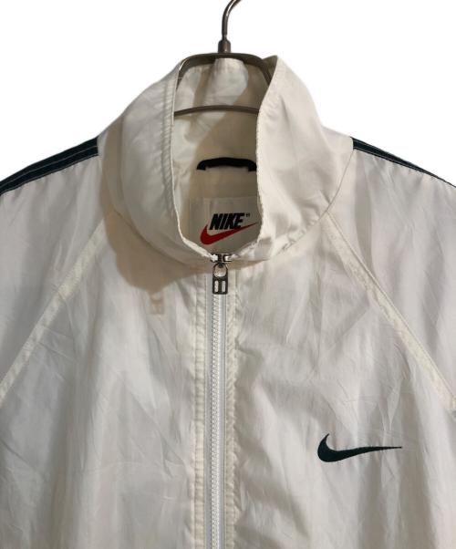 NIKE（ナイキ）NIKE (ナイキ) バックスウォッシュナイロンジャケット ホワイト サイズ:Ｌの古着・服飾アイテム