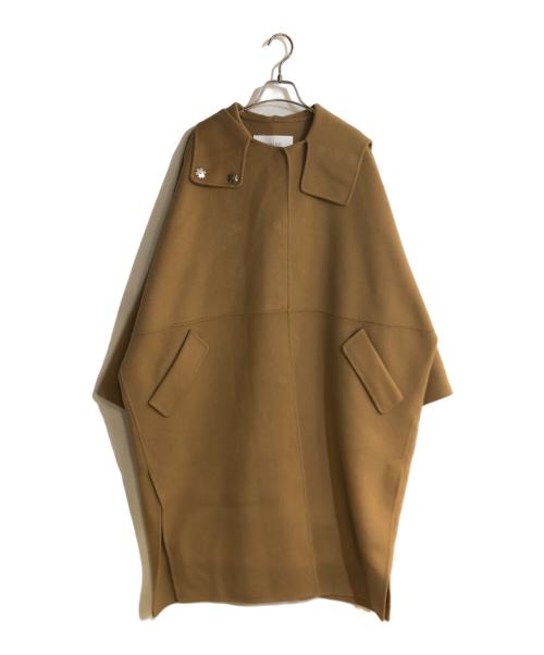 LE CIEL BLEU（ルシェルブルー）LE CIEL BLEU (ルシェルブルー) フードオーバーコート ベージュ サイズ:36の古着・服飾アイテム