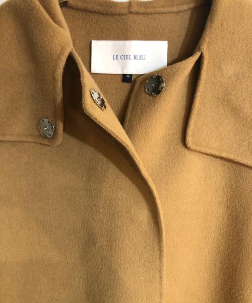 LE CIEL BLEU（ルシェルブルー）LE CIEL BLEU (ルシェルブルー) フードオーバーコート ベージュ サイズ:36の古着・服飾アイテム