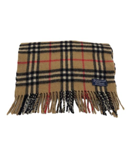 Burberry's（バーバリー）Burberry's (バーバリーズ) ノバチェックカシミヤマフラー ブラウンの古着・服飾アイテム