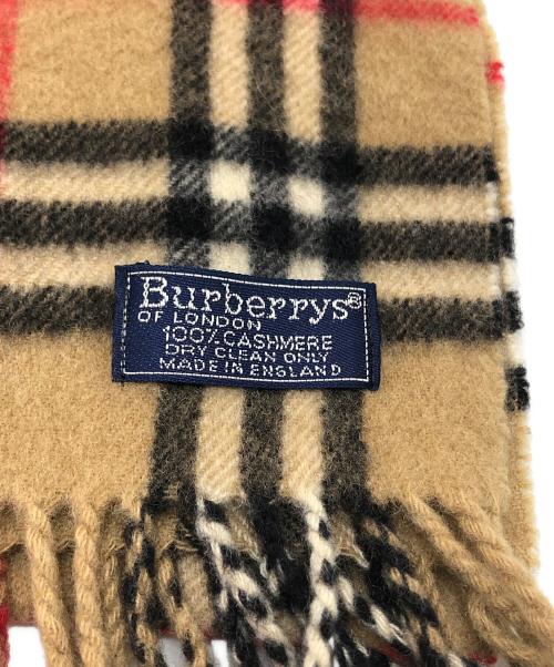 Burberry's（バーバリー）Burberry's (バーバリーズ) ノバチェックカシミヤマフラー ブラウンの古着・服飾アイテム