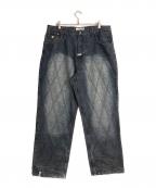 ROCA WEARロカウェア）の古着「ワイドデニムパンツ」｜ネイビー