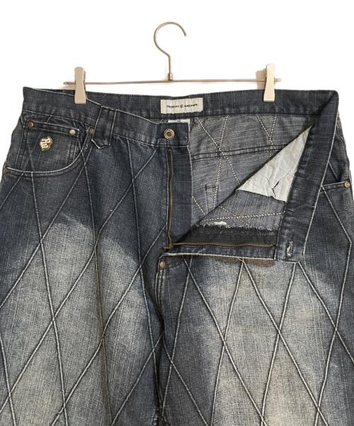 ROCA WEAR（ロカウェア）ROCA WEAR (ロカウェア) ワイドデニムパンツ ネイビー サイズ:40の古着・服飾アイテム