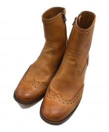 RUDE GALLERY（ルードギャラリー）の古着「サイドジップブーツ」｜ブラウン