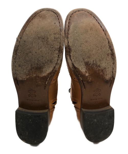 RUDE GALLERY（ルードギャラリー）RUDE GALLERY (ルードギャラリー) サイドジップブーツ ブラウン サイズ:27の古着・服飾アイテム