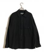 MARGARET HOWELLマーガレットハウエル）の古着「Showerproof Wool Cotton シャツジャケット」｜グレー