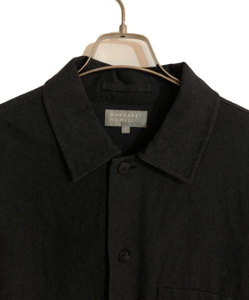 MARGARET HOWELL（マーガレットハウエル）MARGARET HOWELL (マーガレットハウエル) Showerproof Wool Cotton シャツジャケット グレー サイズ:Ｌの古着・服飾アイテム