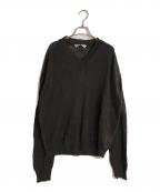 OUR LEGACYアワーレガシー）の古着「RUE Vネック Nori Green サイクロンリネン ニット」｜グレー