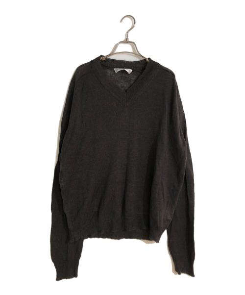 OUR LEGACY（アワーレガシー）OUR LEGACY (アワーレガシー) RUE Vネック Nori Green サイクロンリネン ニット グレー サイズ:46の古着・服飾アイテム