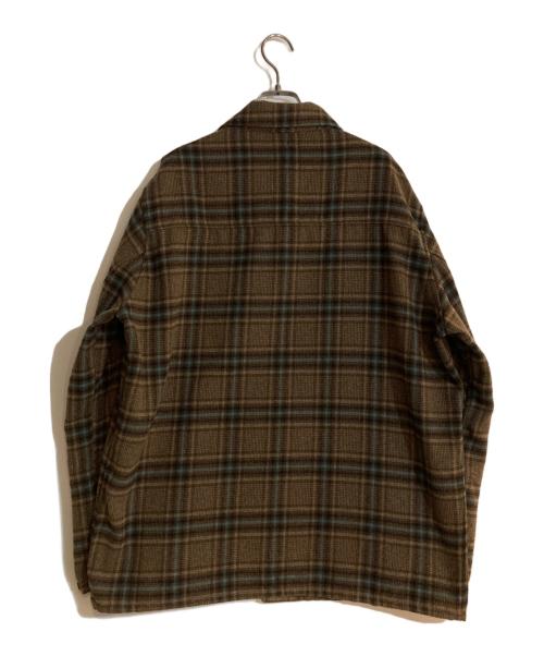 Needles（ニードルズ）Needles (ニードルズ) D.N. Coverall - Plaid Tweed ブラウン サイズ:Lの古着・服飾アイテム