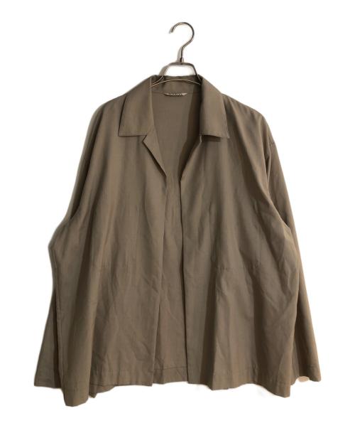 AURALEE（オーラリー）AURALEE (オーラリー) WOOL SILK TROPICAL SHIRTS JACKET ブラウン サイズ:5の古着・服飾アイテム