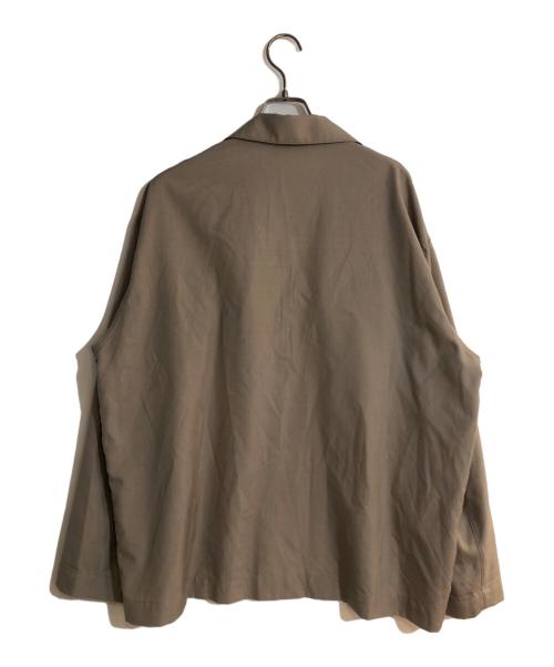 AURALEE（オーラリー）AURALEE (オーラリー) WOOL SILK TROPICAL SHIRTS JACKET ブラウン サイズ:5の古着・服飾アイテム