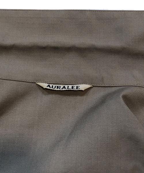 AURALEE（オーラリー）AURALEE (オーラリー) WOOL SILK TROPICAL SHIRTS JACKET ブラウン サイズ:5の古着・服飾アイテム