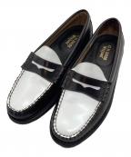 G.H.BASSジーエイチバス）の古着「バイカラーローファー」｜ブラウン