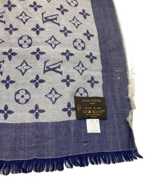 LOUIS VUITTON（ルイ ヴィトン）LOUIS VUITTON (ルイ ヴィトン) ショール・モノグラム デニム ブルーの古着・服飾アイテム