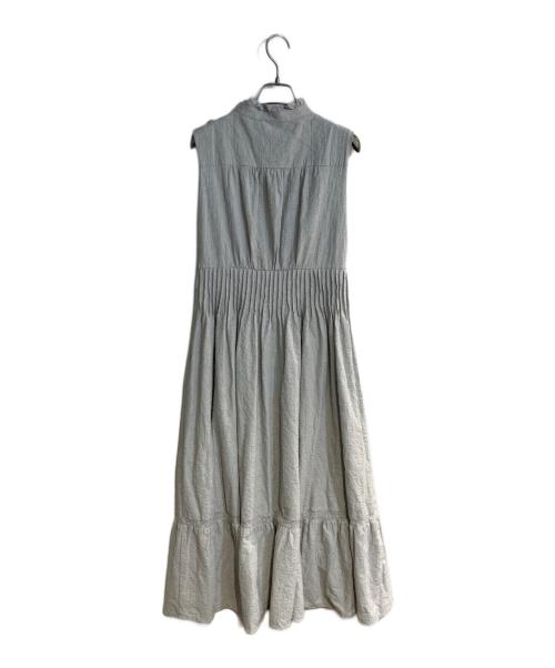 HER LIP TO（ハーリップトゥ）Her lip to (ハーリップトゥ) Paisley Cotton Lace Long Dress/ペイズリーコットンレースロングドレス グレー サイズ:Sの古着・服飾アイテム
