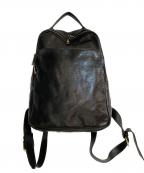 Ostinatoオスティナート）の古着「イタリアンレザーデイパック」｜ブラック