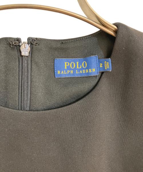 POLO RALPH LAUREN（ポロ・ラルフローレン）POLO RALPH LAUREN (ポロ・ラルフローレン) ノースリーブミニマーメイドワンピース ブラック サイズ:2の古着・服飾アイテム
