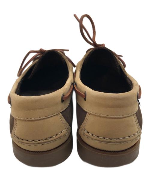 PARABOOT（パラブーツ）PARABOOT (パラブーツ) BIRTH バイカラーデッキシューズ ブラウン サイズ:5.5の古着・服飾アイテム