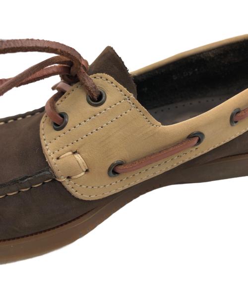 PARABOOT（パラブーツ）PARABOOT (パラブーツ) BIRTH バイカラーデッキシューズ ブラウン サイズ:5.5の古着・服飾アイテム