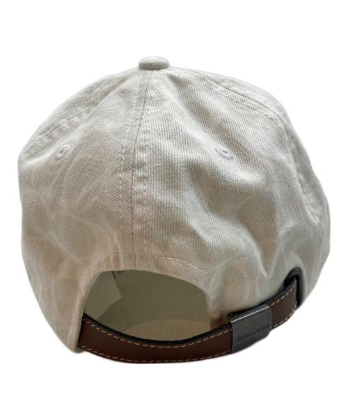 COACH（コーチ）COACH (コーチ) シグネチャーキャップ ホワイト サイズ:XSの古着・服飾アイテム