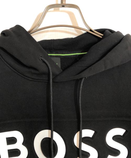 HUGO BOSS（ヒューゴ ボス）HUGO BOSS (ヒューゴ ボス) プルオーバーパーカー ブラック サイズ:Mの古着・服飾アイテム