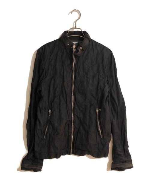 C.P COMPANY（シーピーカンパニー）C.P COMPANY (シーピーカンパニー) ガーメントダイナイロンライダースジャケット ブラック サイズ:44の古着・服飾アイテム