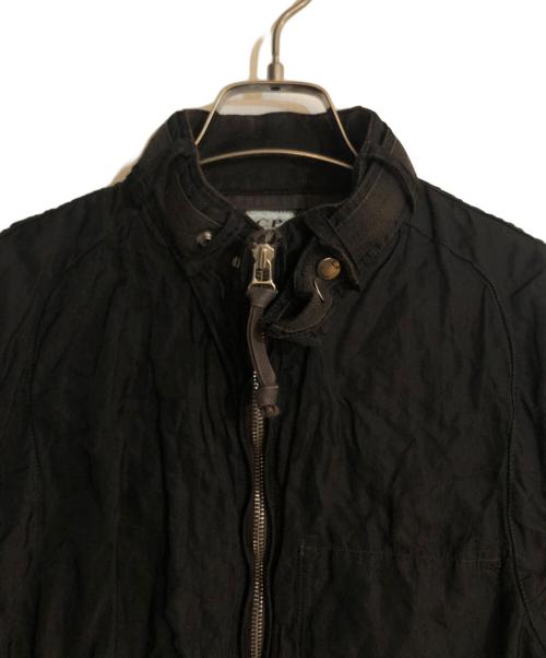 C.P COMPANY（シーピーカンパニー）C.P COMPANY (シーピーカンパニー) ガーメントダイナイロンライダースジャケット ブラック サイズ:44の古着・服飾アイテム