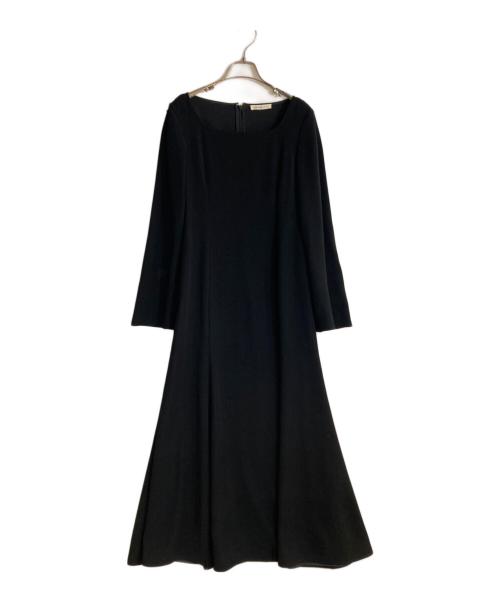 ADEAM（アディアム）ADEAM (アディアム) 袖フレアドレス ブラックの古着・服飾アイテム