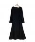 ADEAM（アディアム）の古着「袖フレアドレス」｜ブラック