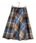 BLUE LABEL CRESTBRIDGE (ブルーレーベルクレストブリッジ) クレストブリッジチェックウールビエラプリーツスカート ブルー サイズ:38：8000円