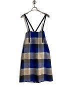 BLUE LABEL CRESTBRIDGEブルーレーベルクレストブリッジ）の古着「キャミソールワンピース」｜ブルー